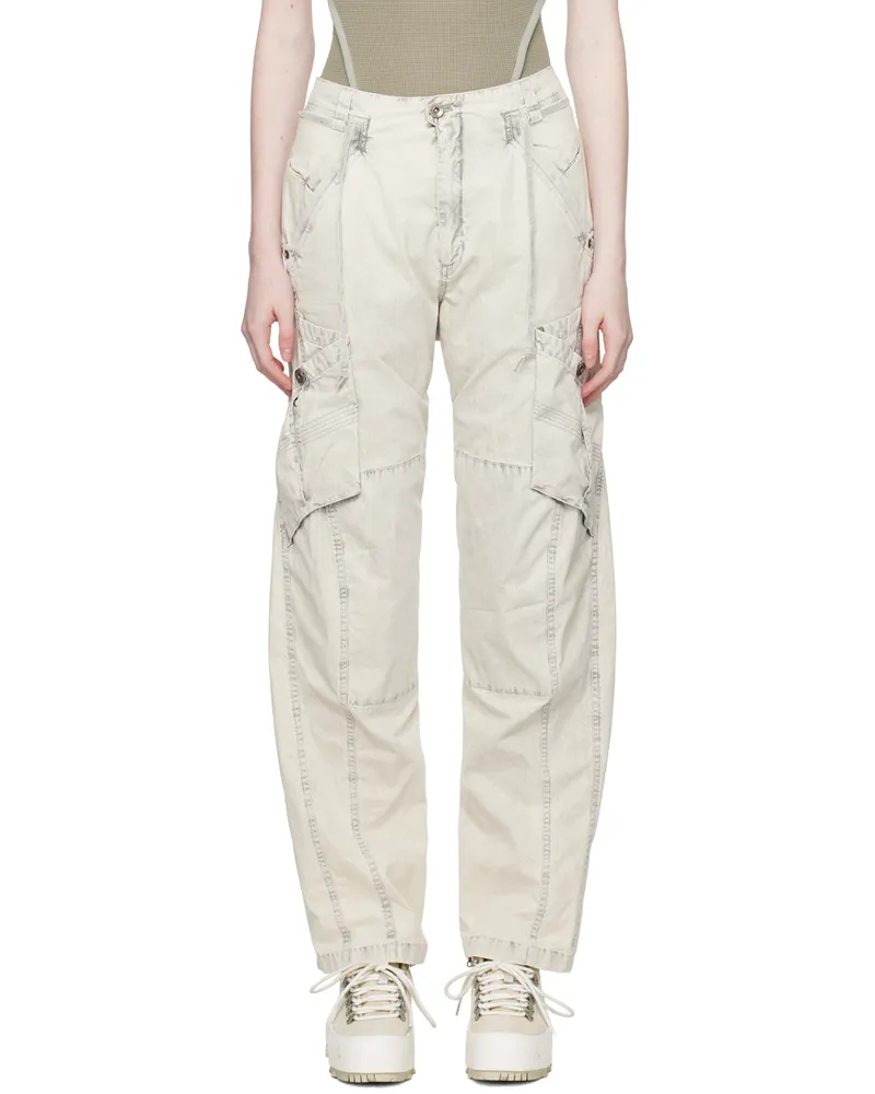 Hyein Seo White Utility Trousers Ice