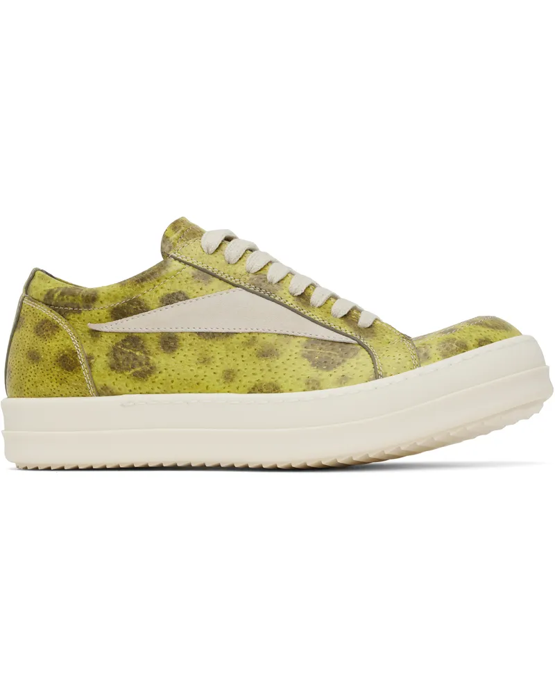 Rick Owens Yellow Hollywood Vintage Sneaks Sneakers 3211