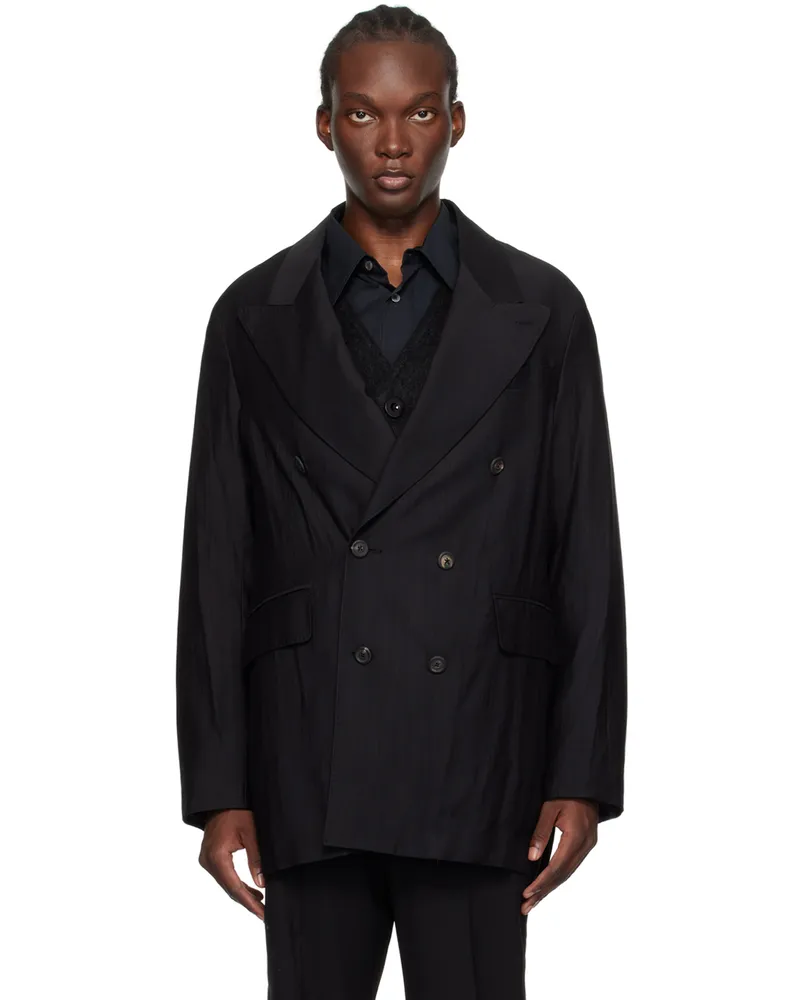 Our Legacy Black Sharp DB Blazer Black