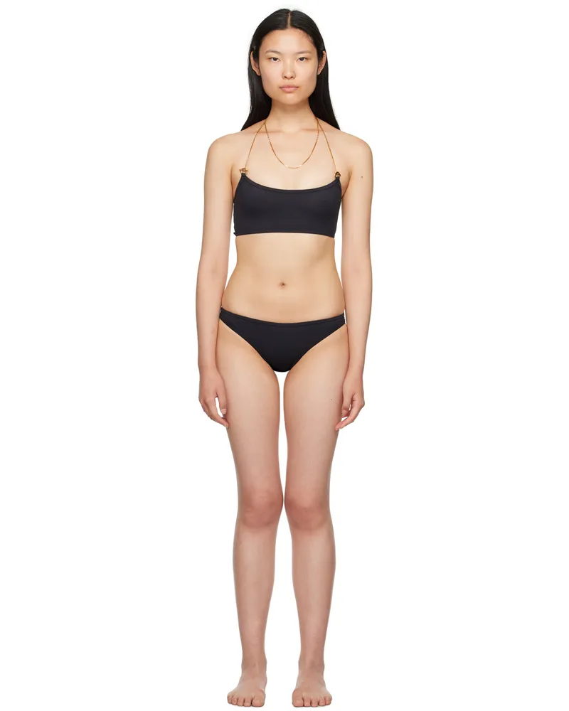 Bottega Veneta Navy Chains Bikini 4121