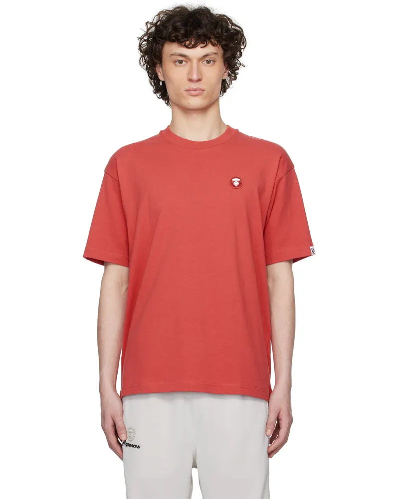 AAPE by A Bathing Ape Red 'AAPE Now' T-shirt Rdq