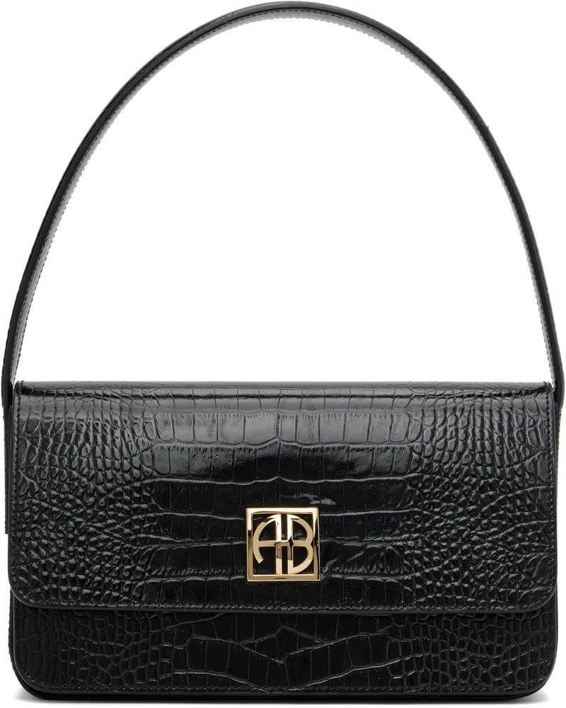 Anine Bing Black Elly Shoulder Bag Black
