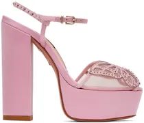 Pink Farfalla Heeled Sandals