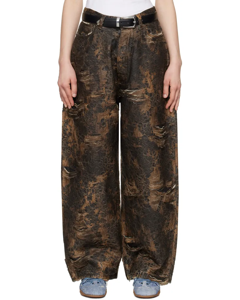 Acne Studios Brown Super Baggy Fit 2023F Jeans 700