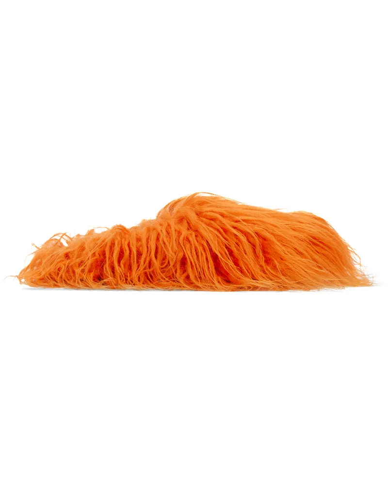 Marni SSENSE Exclusive Orange Fussbett Sabot Loafers 00r17