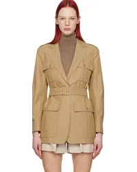 Max Mara Tan Pacos Jacket Tobacco