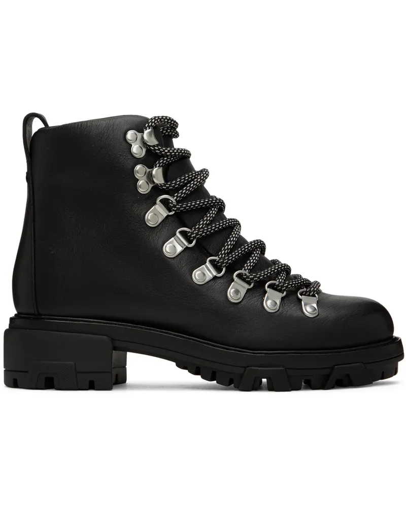 Rag & Bone Black Shiloh Hiker Ankle Boots Black
