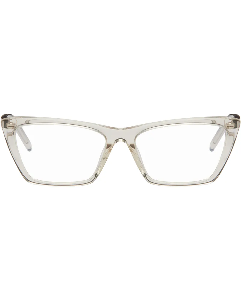 Saint Laurent Beige SL 737 Glasses 004