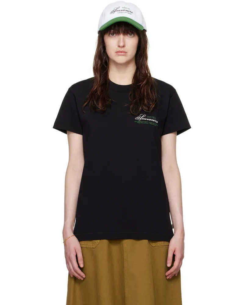 A.P.C. Black JJJJound Edition 'Hôtel Souvenirs' T-Shirt Lzz