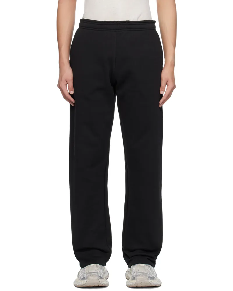 Entire Studios Black Straight-Leg Sweatpants Soot
