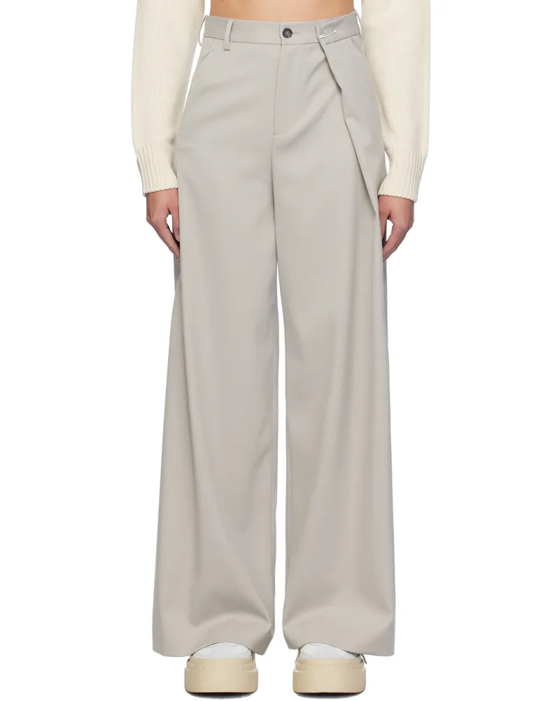 Maison Margiela Taupe Safety-Pin Trousers 858
