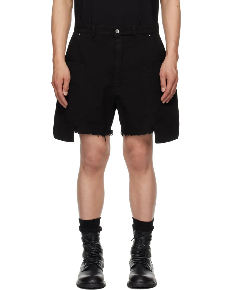 DRKSHDW by Rick Owens Black Hollywood Stefan Cargo Shorts 09