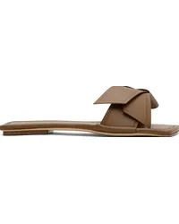 Acne Studios Brown Musubi Leather Sandals Camel