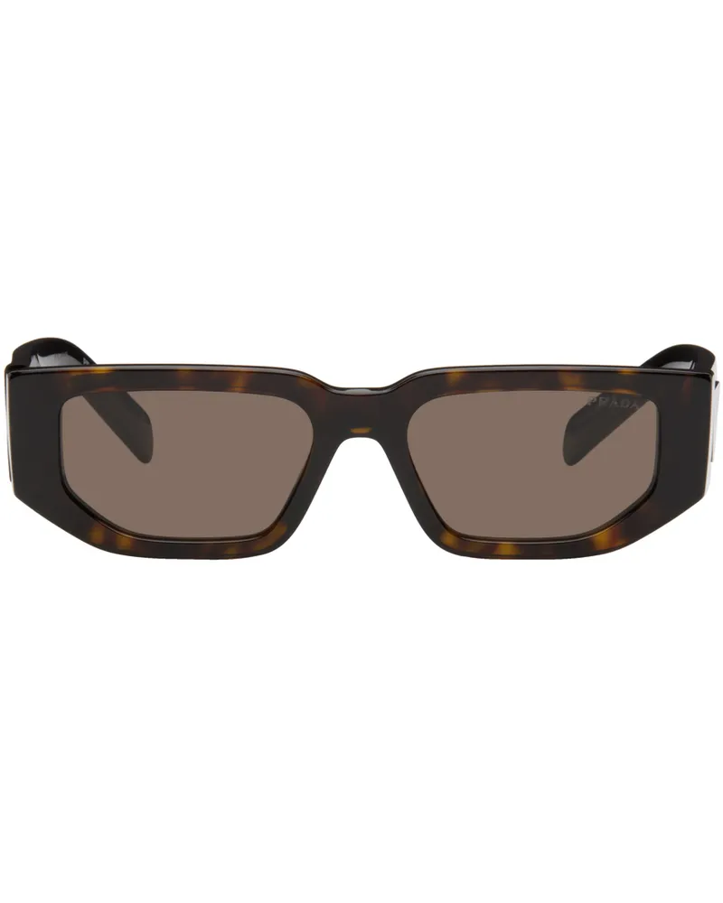 Prada Brown Triangle Logo Sunglasses 2au06b