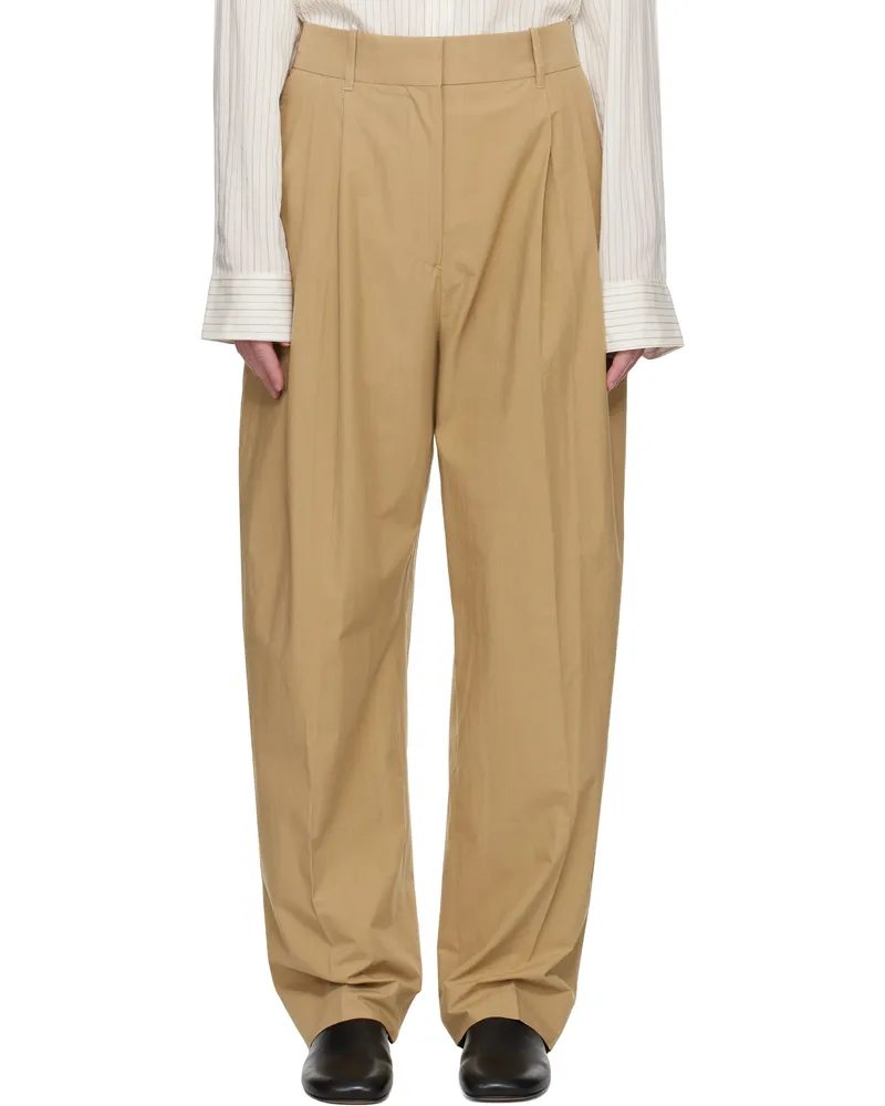Studio Nicholson Beige Sperro Trousers Sand