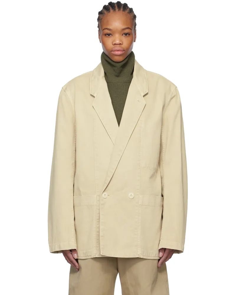 Christophe Lemaire Off-White Workwear Denim Blazer Bg231