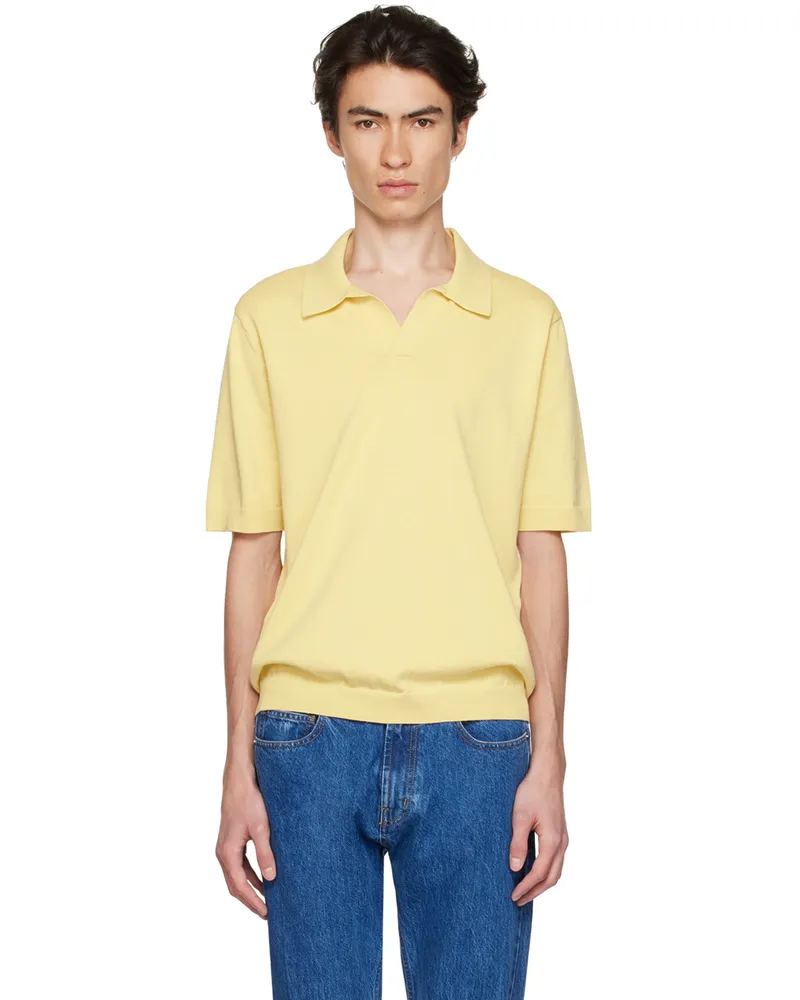 Norse Projects Yellow Leif Polo Sunwashed