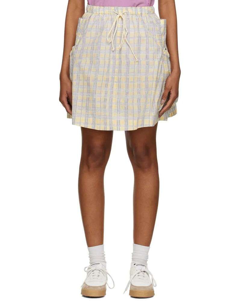 STORY mfg. Blue & Yellow Salt Miniskirt Coast