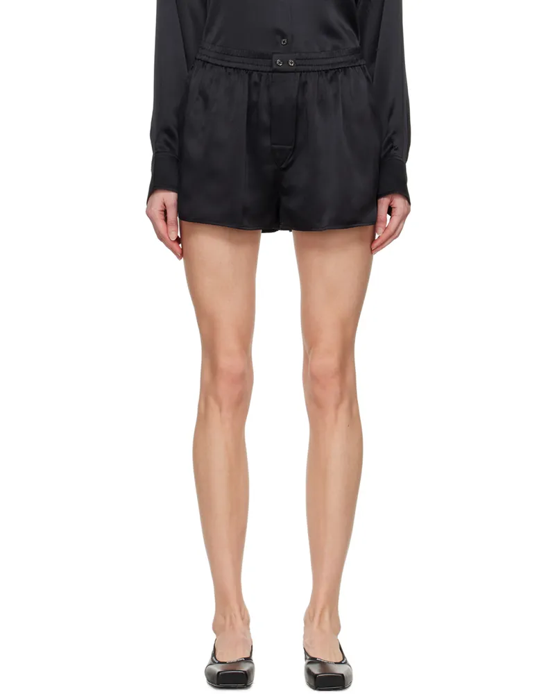 Alexander Wang Black Cutout Shorts 001