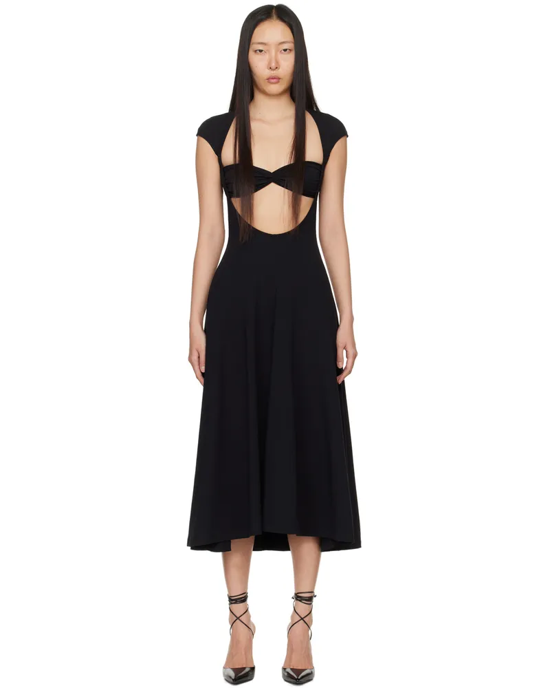 Beaufille Black Baes Midi Dress Black
