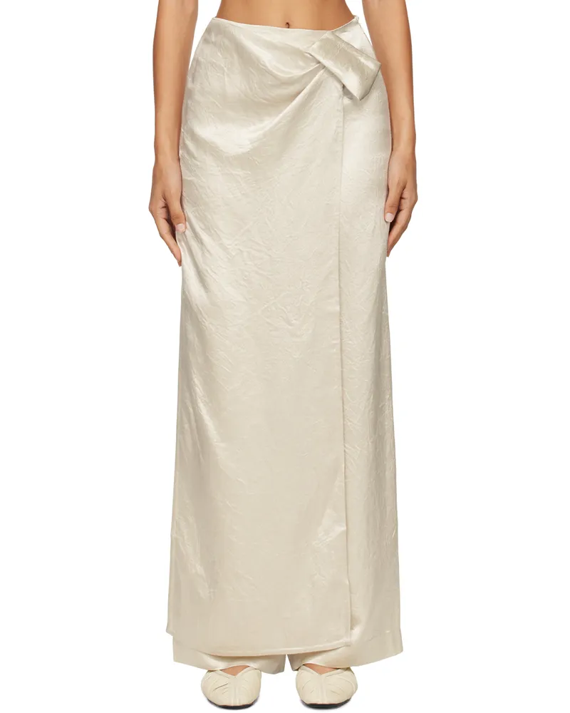 Nanushka Off-White Kehlani Trousers Ecru