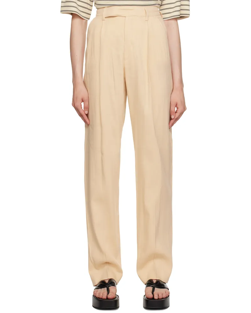 Filippa K Beige Julie Trousers Dusty
