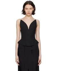 pushBUTTON Black Bustier Top Black