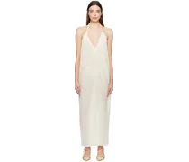 Off-White Parchment Maxi Dress