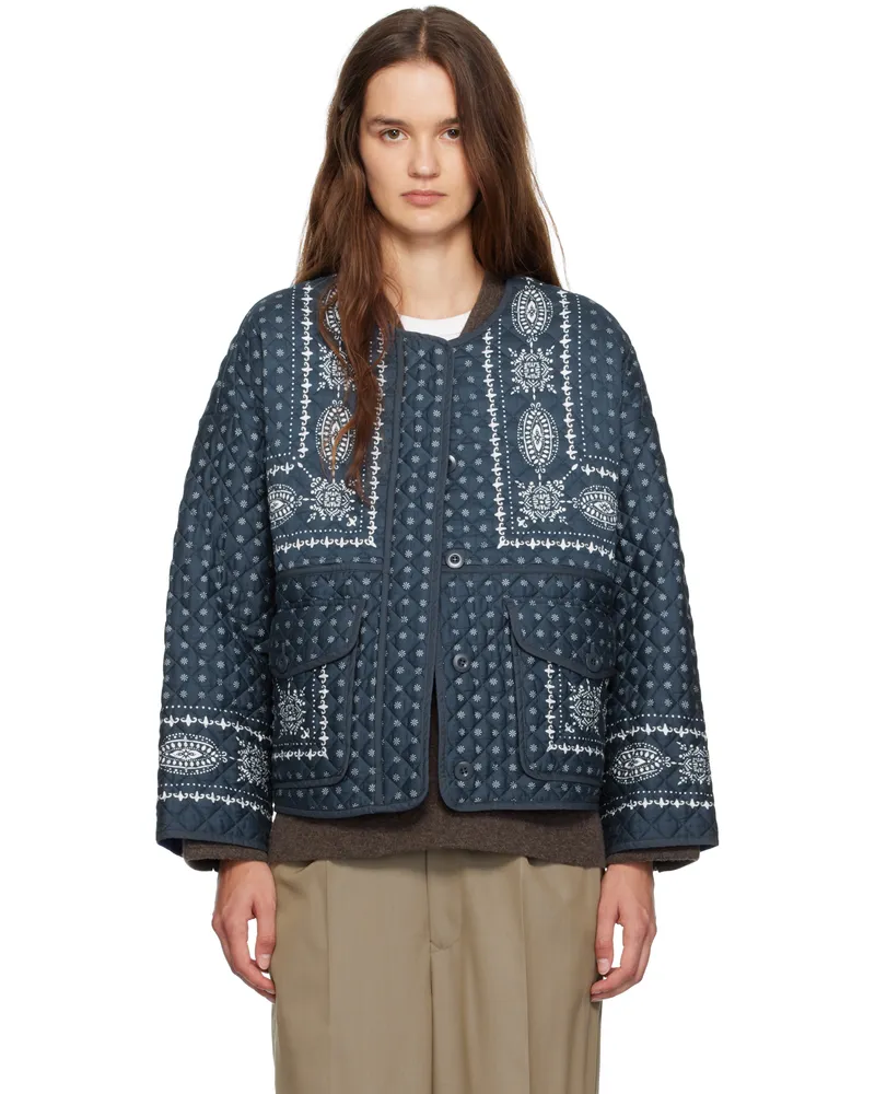 Max Mara Navy Jader Jacket 002
