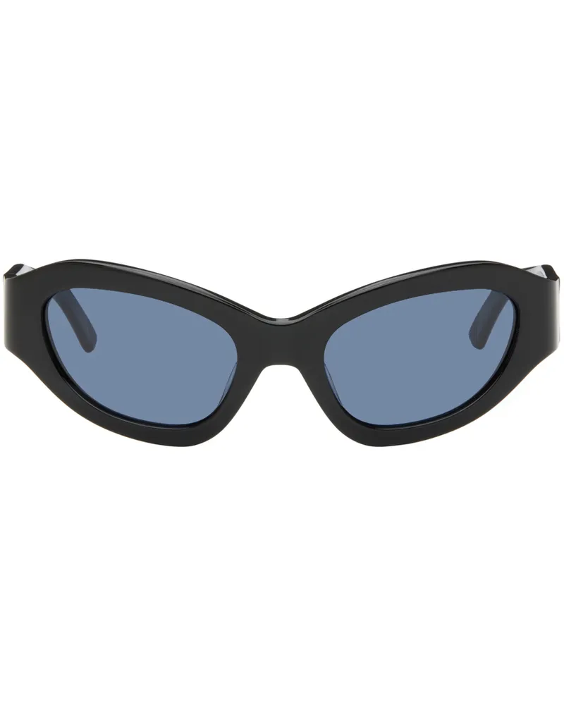 Eckhaus Latta SSENSE Exclusive Black 'The Bug' Sunglasses Black