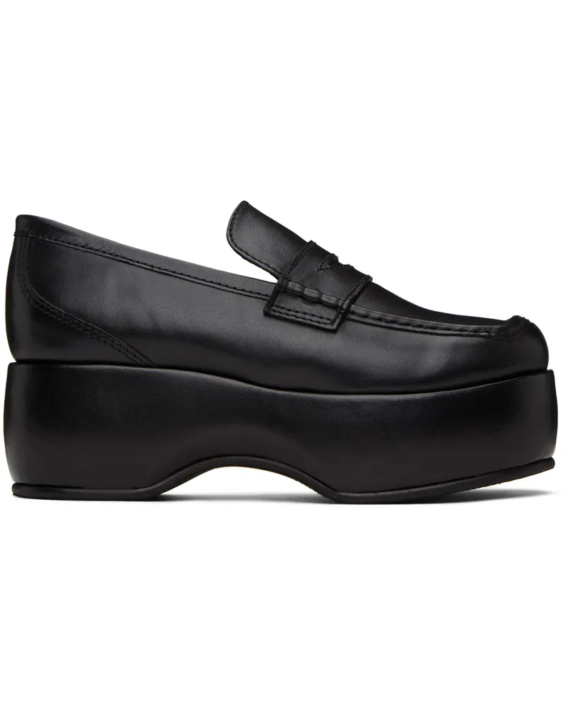 NICOLE SALDAÑA Black Annie Loafers 25126661