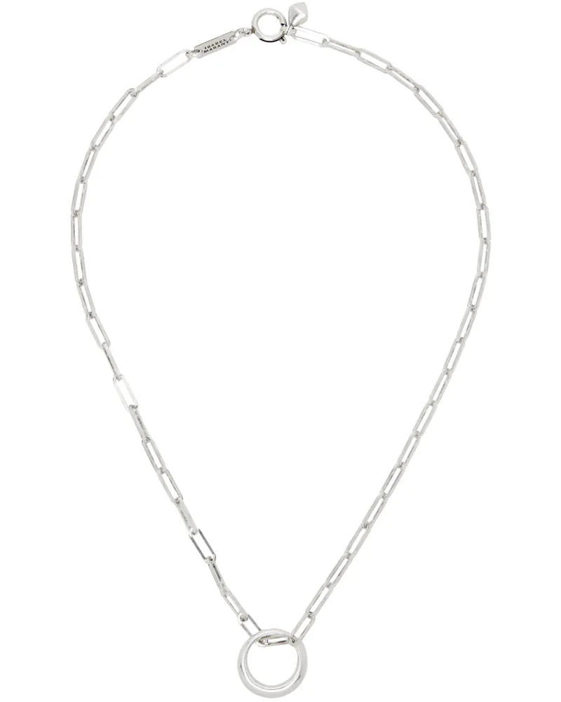 Isabel Marant Silver Ring Necklace 08si