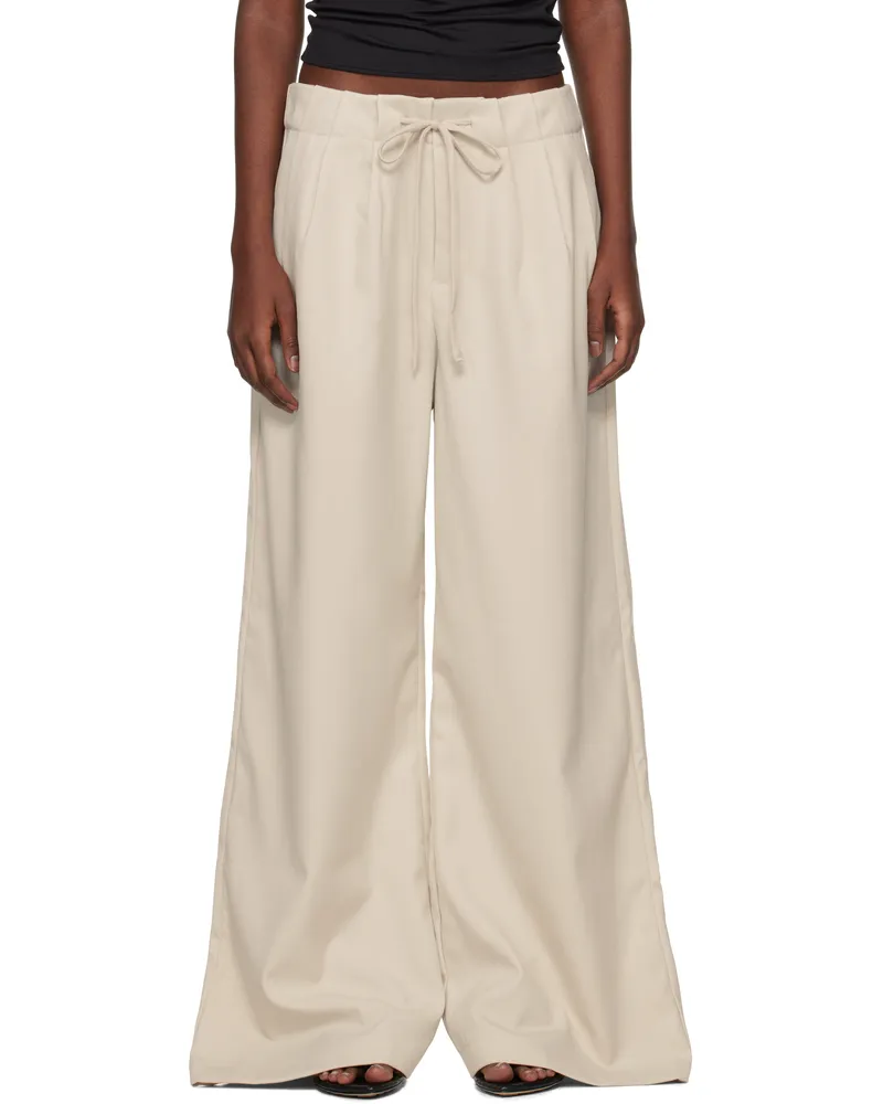 Entire Studios Off-White Cinch Trousers Fondant
