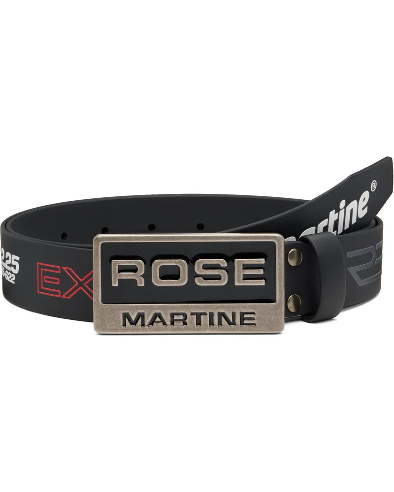 Martine Rose Black Rubber Tyre Belt Black