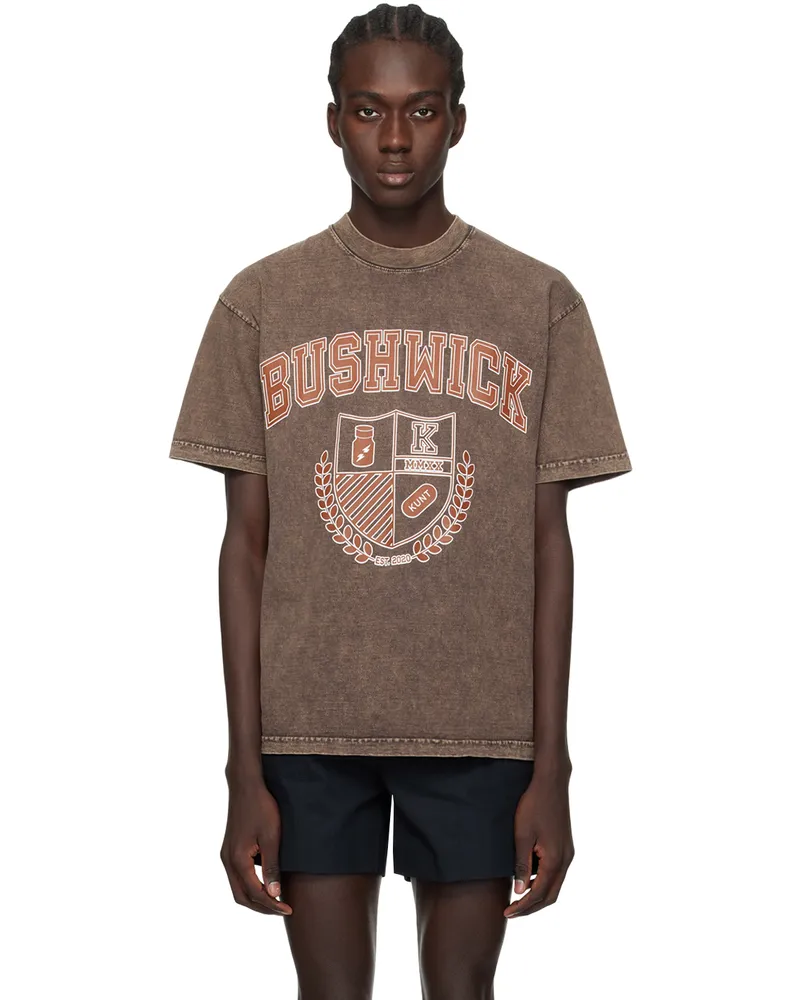 K.NGSLEY Brown 'BUSHWICK' T-Shirt 19br