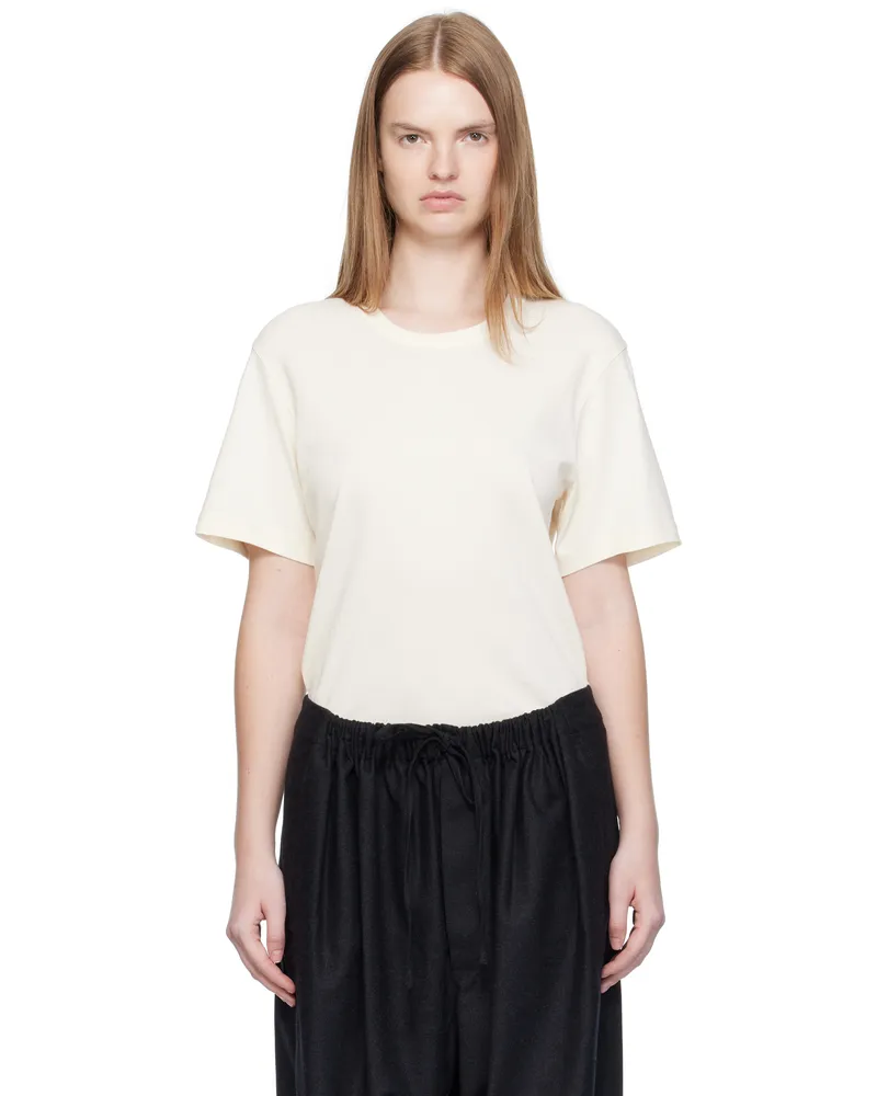 Christophe Lemaire Off-White Rib T-shirt Wh048