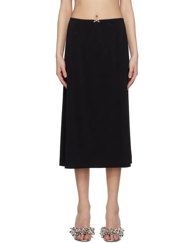 Paco Rabanne Black Bow Midi Skirt P001