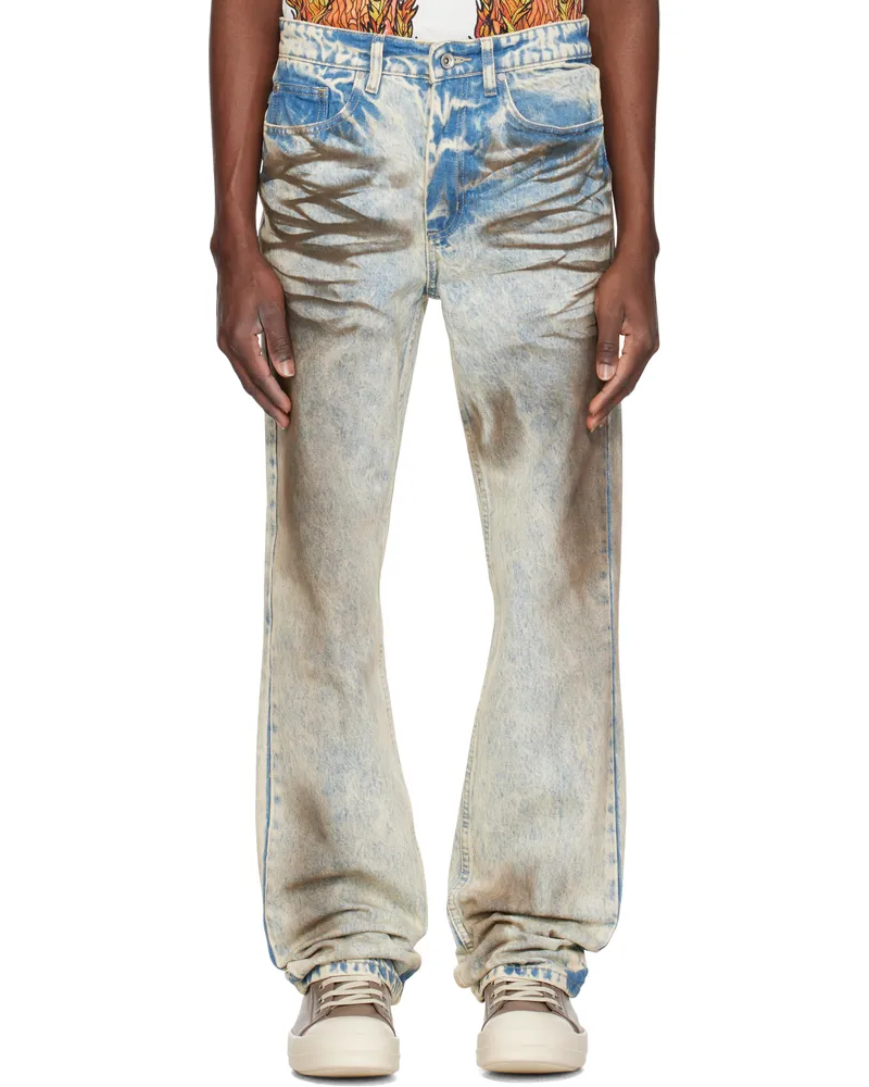 WHO DECIDES WAR Blue Mechanic Jeans Denim