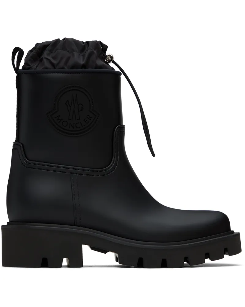 Moncler Black Kickstream Rain Boots 999