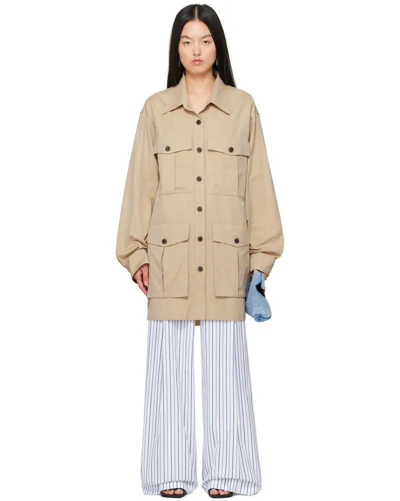 Dries van Noten Beige Oversized Minidress 103