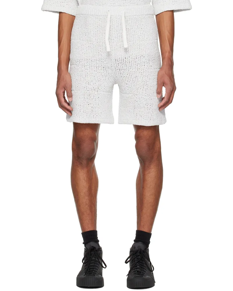 SUNNEI Gray Striped Shorts 7323