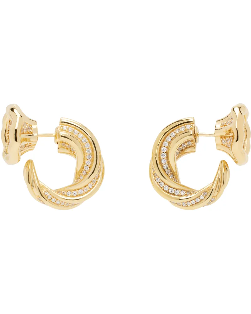 Bottega Veneta Gold Knot Earrings 9000
