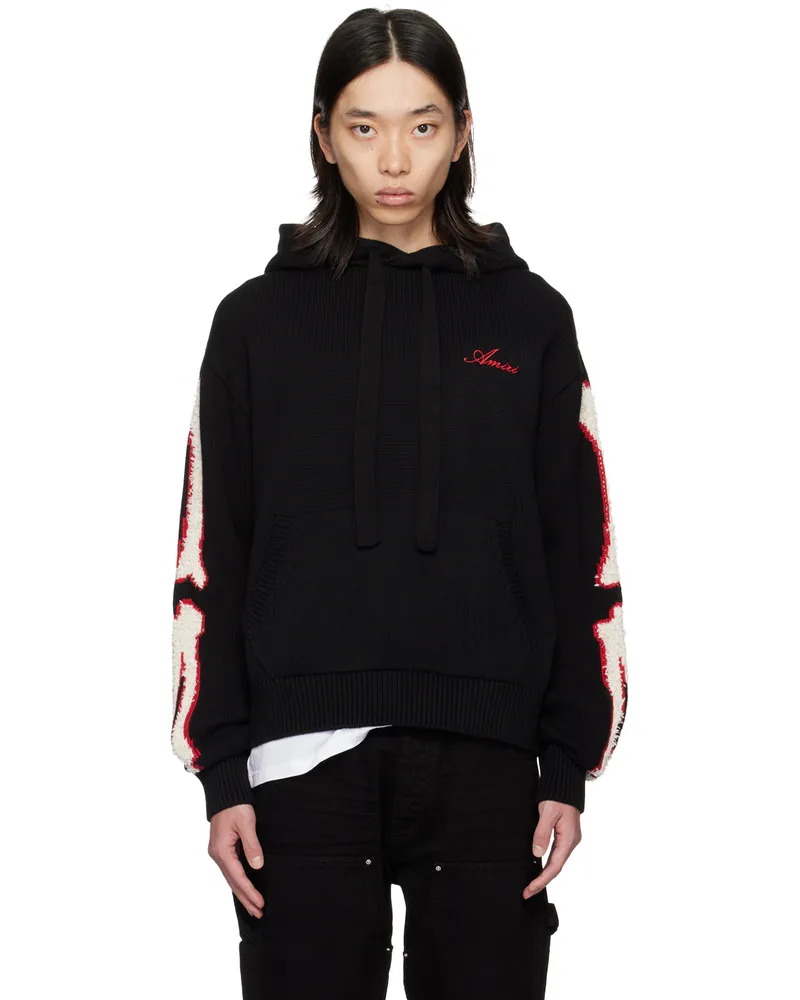 Amiri Black Bones Hoodie Black