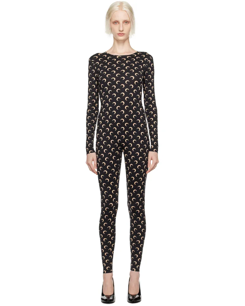 Marine Serre Black All Over Moon Jumpsuit It99