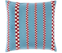Blue Speed Check Pillow