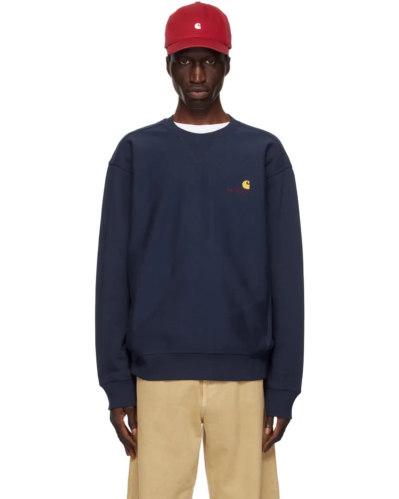Carhartt WIP Blue American Script Sweatshirt Xx
