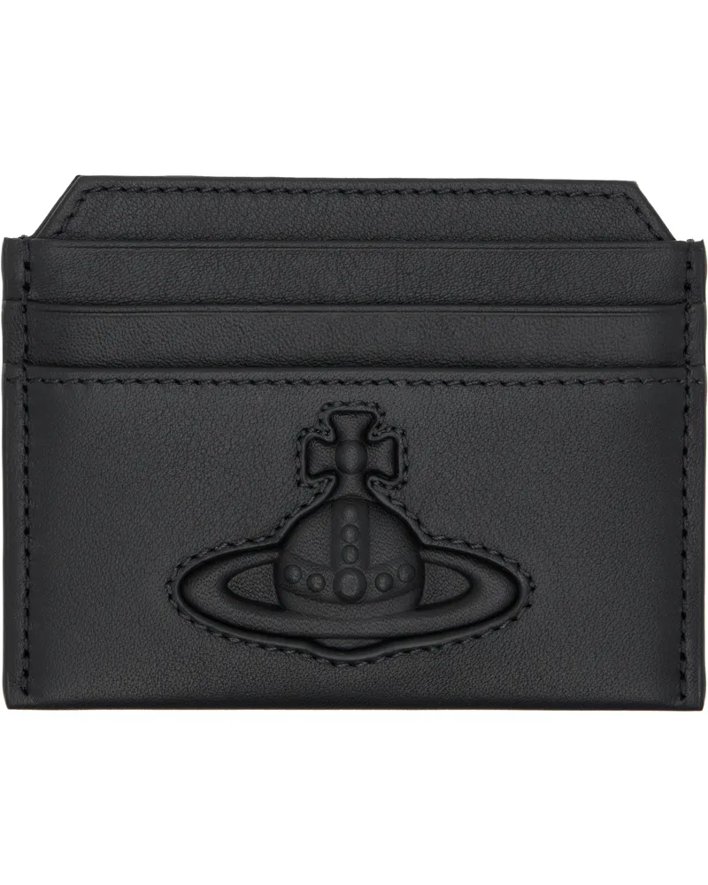 Vivienne Westwood Black Slim Card Holder Aw24-black