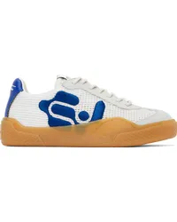 Eytys Gray & Blue Santos Sneakers Mesh