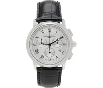 Silver & Black Classics Quartz Chronograph Watch