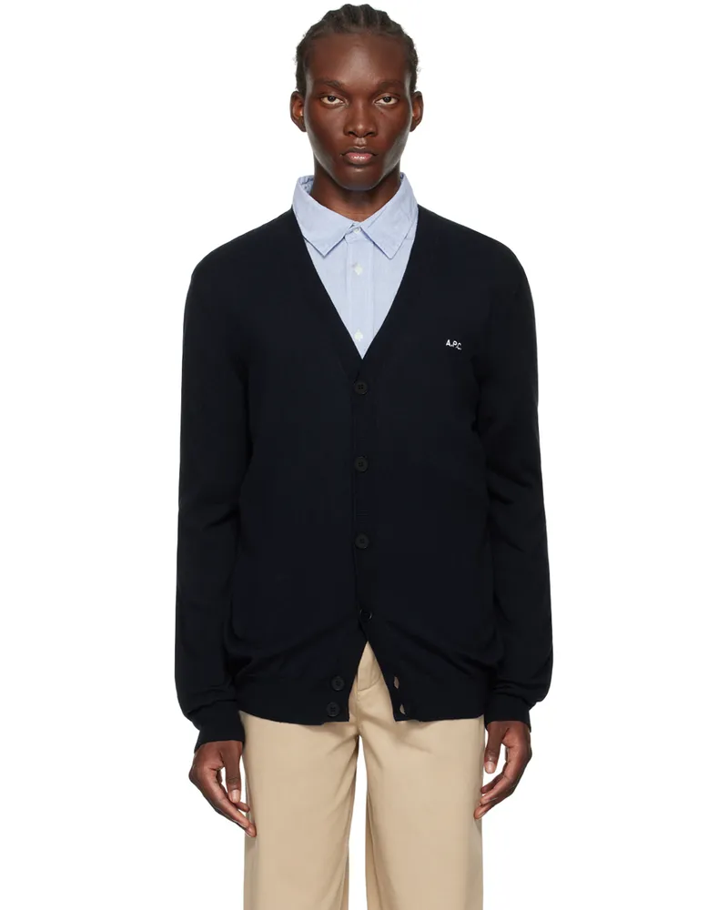 A.P.C. Navy Joseph Cardigan Tip